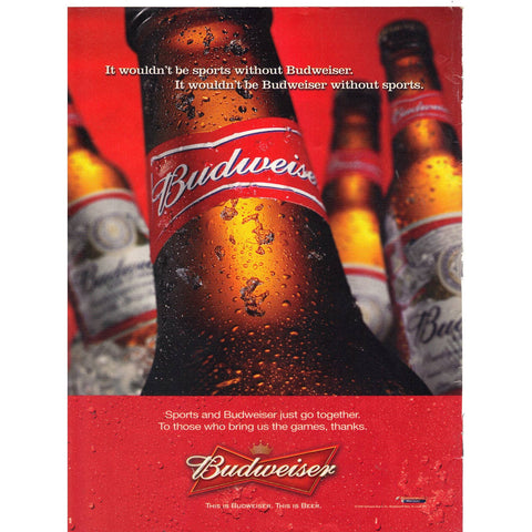 2006 Budweiser Beer Print Ad