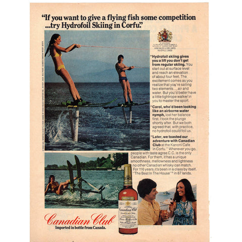 Vintage 1975 Canadian Club Whiskey Print Ad