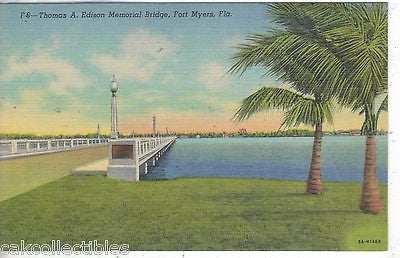 Thomas A. Edison Memorial Bridge -Fort Myers,Florida - Cakcollectibles