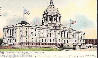 Minnesota State Capitol-St. Paul,Minnesota 1907 - Cakcollectibles