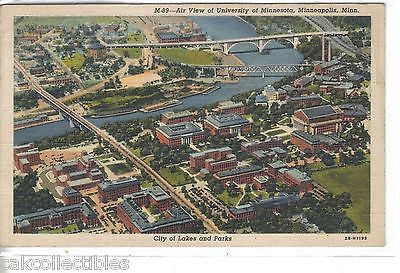 Aerial View of University of Minnesota-Minneapolis,Minnesota 1943 - Cakcollectibles