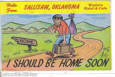 Comic Post Card-Hello from Sallisaw,Oklahoma 1962 - Cakcollectibles
