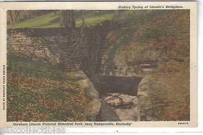 Sinking Spring at Lincoln's Birthplace near Hodgenville,Kentucky - Cakcollectibles