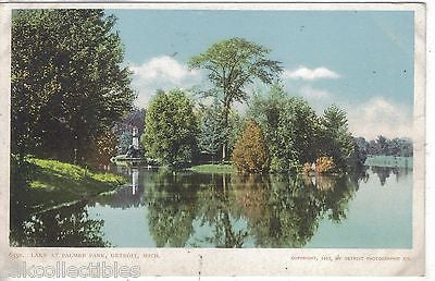Lake at Palmer Park-Detroit,Michigan UDB - Cakcollectibles