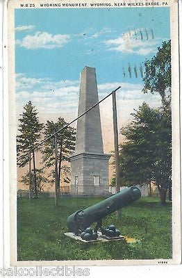 Wyoming Monument,Wyoming near Wilkes-Barre,Pennsylvania 1933 - Cakcollectibles