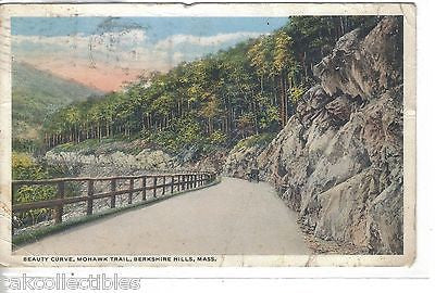 Beauty Curve,Mohawk Trail-Berkshire Hills-Massachusetts 1916 - Cakcollectibles