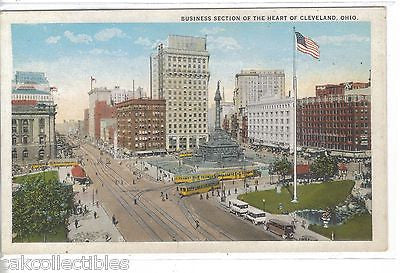 Business Section of The Heart of Cleveland,Ohio - Cakcollectibles