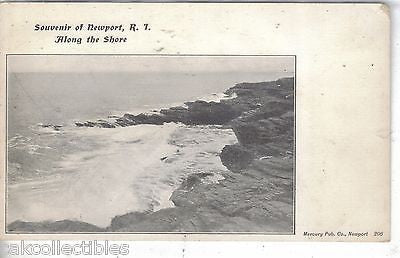 "Along The Shore"-Souvenir of Newport,Rhode Island UDB - Cakcollectibles