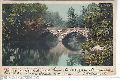 Ashuelot River Stone Bridge-Keene,New Hampshire 1907 - Cakcollectibles