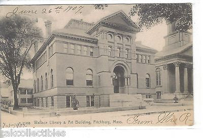 Wallace Library and Art Building-Fitchburg,Massachusetts 1907 - Cakcollectibles