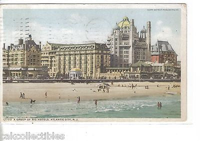 A Group of Big Hotels-Atlantic City,New Jersey 1911 - Cakcollectibles
