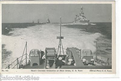 Heavy Cruisers Operating at High Speed-U.S. Navy - Cakcollectibles