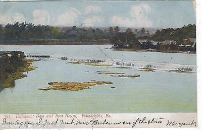 Fairmount Dam and Boat Houses-Philadelphia,Pennsylvania 1908 - Cakcollectibles