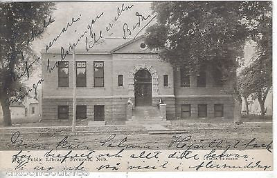 Public Library-Fremont,Nebraska 1907 - Cakcollectibles