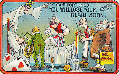 You Will Lose Your Heart Soon Comic Postcard - Cakcollectibles