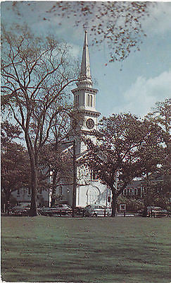 Congregational Church And Green Falmouth, Mass. Postcard - Cakcollectibles - 1