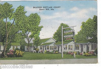 Deavers Cottage Court-Grove Hill,Alabama - Cakcollectibles