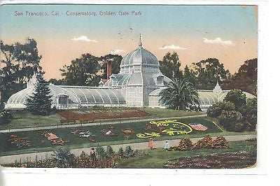 Conservatory,Golden Gate Park-San Francisco,California 1912 - Cakcollectibles