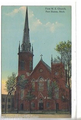 First M.E. Church-Port Huron,Michigan 1914 - Cakcollectibles - 1