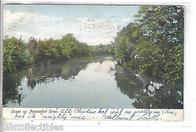 Scene on The Pawtucket River-Rhode Island 1906 - Cakcollectibles