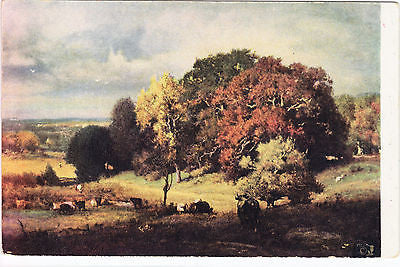 Autumn Oaks Painting Postcard - Cakcollectibles