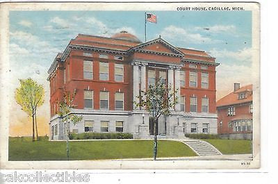 Court House-Cadillac,Michigan 1939 - Cakcollectibles