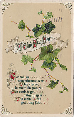 A Glad New Year Beautiful John Winsch Postcard - Cakcollectibles