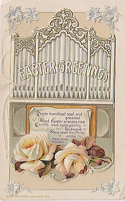 "Easter Greetings" Open Front John Winsch Postcard - Cakcollectibles - 1