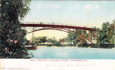 High Bridge Lincoln Park Chicago Postcard - Cakcollectibles