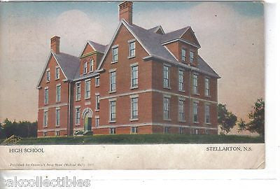 High School-Stellarton,Nova Scotia,Canada 1907 - Cakcollectibles