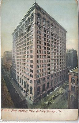 First National Bank Building-Chicago,Illinois 1909 - Cakcollectibles