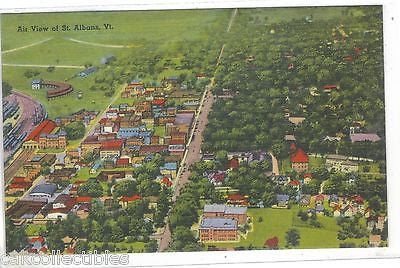 Air View of St. Albans,Vermont - Cakcollectibles