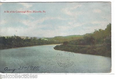 A Bit of The Conemaugh River-Blairsville,Pennsylvania 1909 - Cakcollectibles