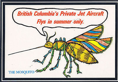 "The Mosquito" British Columbia's Private Jet Aircraft Postcard - Cakcollectibles - 1