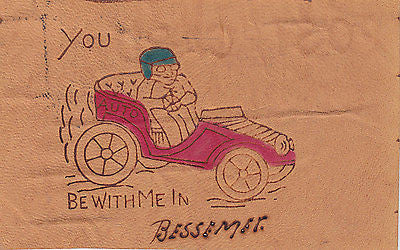 "You Be With Me" Comic Leather Postcard - Cakcollectibles - 1