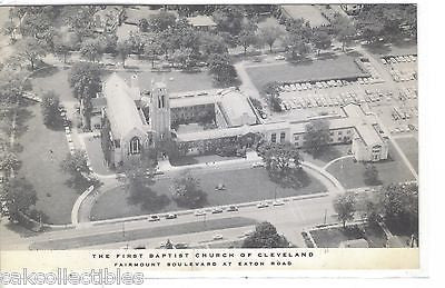 Aerial View-The First Baptist Church of Cleveland-Ohio - Cakcollectibles