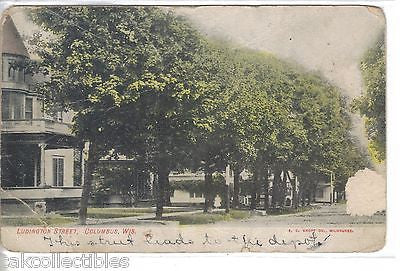 Ludington Street-Columbus,Wisconsin 1908 - Cakcollectibles