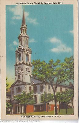 First Baptist Church-Providence,R.I. (The Oldest Baptist Church in America) - Cakcollectibles