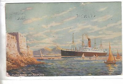 Cunarder At Naples - Naples, Italy - Cakcollectibles