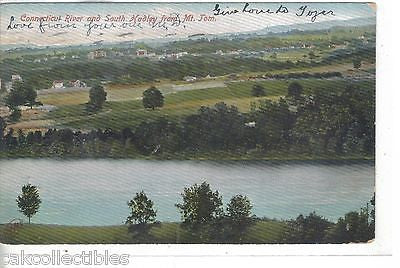Connecticut River and South Hadley from Mt. Tom 1907 - Cakcollectibles