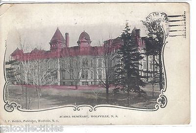 Acadia Seminary-Wolfville,Nova Scotia,Canada 1905 - Cakcollectibles