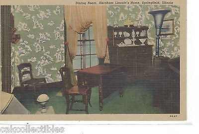 Dining Room,Abraham Lincoln's Home-Springfield,Illinois - Cakcollectibles