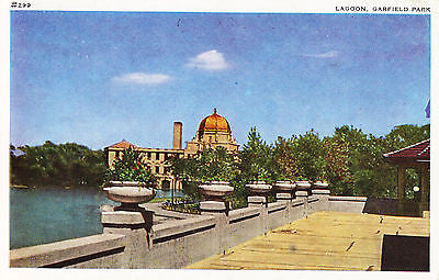 Lagoon Garfield Park Chicago Ill. Postcard - Cakcollectibles