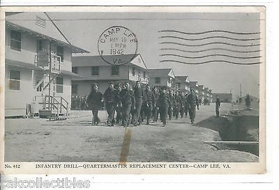 Infantry Drill-Quartermaster Replacement Center-Camp Lee,Virginia 1942 - Cakcollectibles - 1