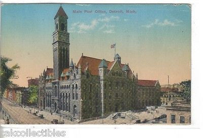 Main Post Office-Detroit,Michigan 1914 - Cakcollectibles - 1
