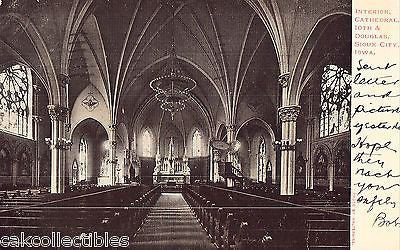 Interior,Cathedral,10th & Douglas-Sioux City,Iowa 1906 - Cakcollectibles