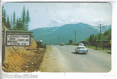 Lookout Pass on Highway 10-Idaho 1966 - Cakcollectibles