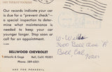 1905 Tourist-Touring-Bellwood Chevrolet-Bell,California -vintage postcard - 2