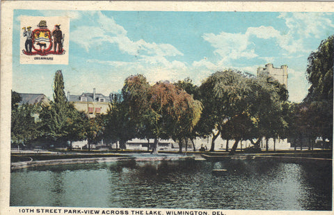 10th Street Park,View Across The Lake-Wilmington,Delaware - Cakcollectibles - 1