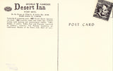 World Famous Desert Inn Resort Motel-Miami Beach,Florida.Vintage postcard back view